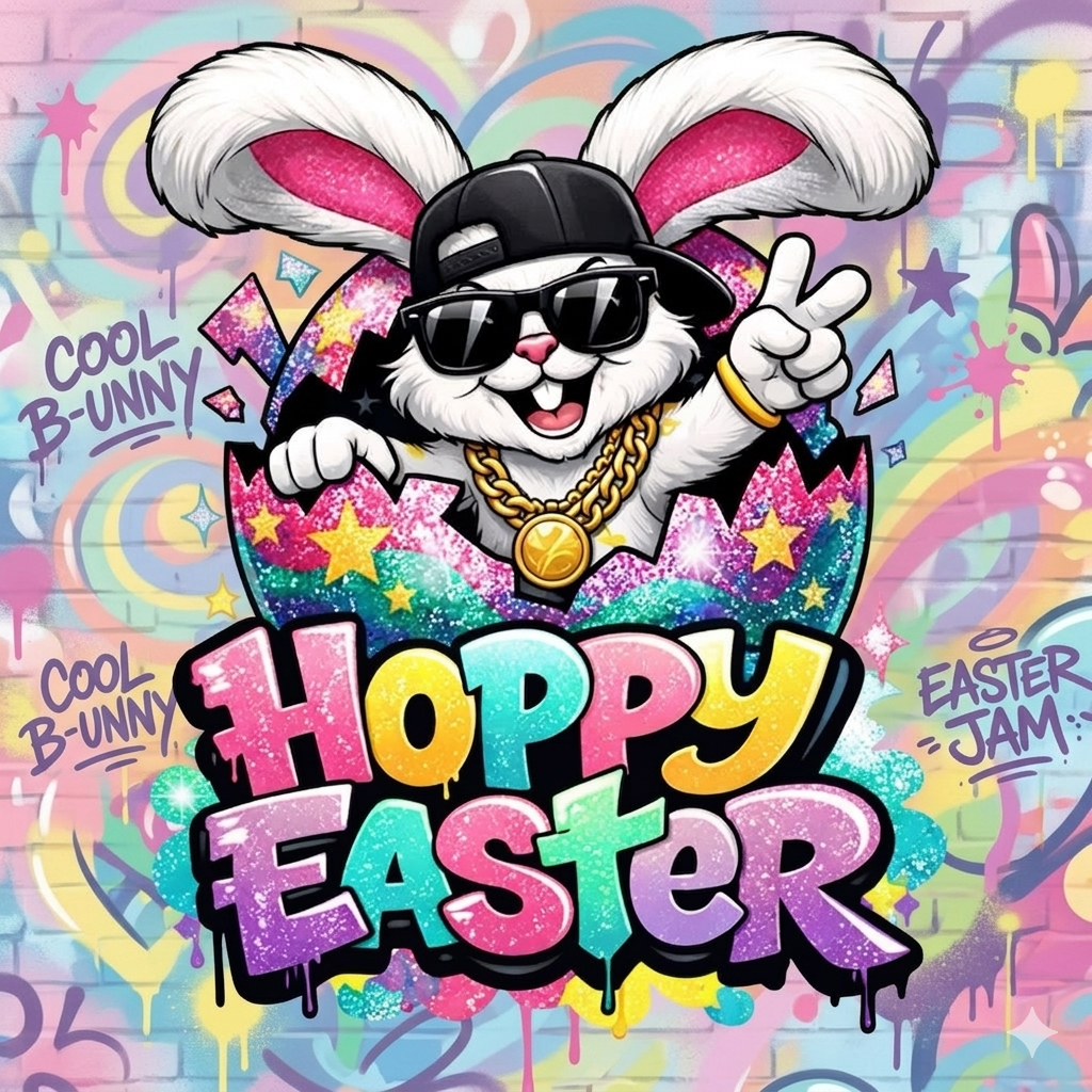 Hoppy Easter Magnet
