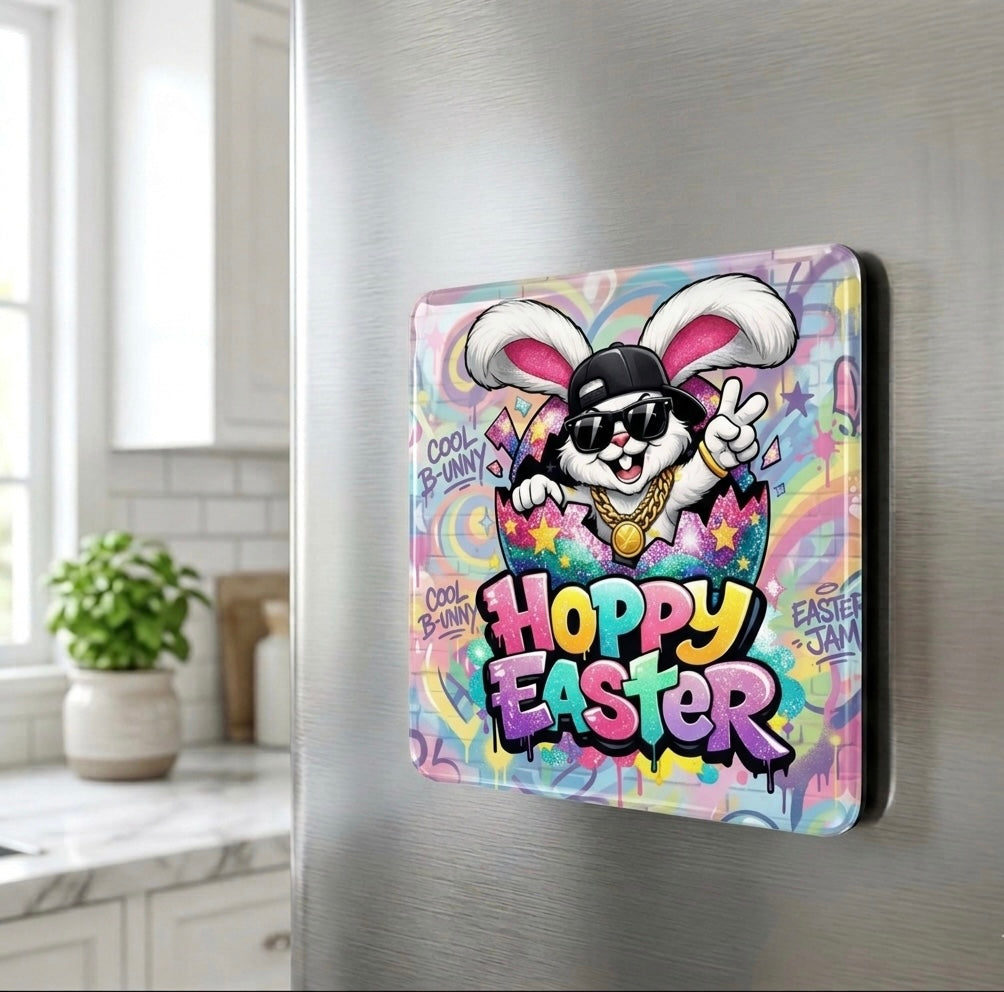 Hoppy Easter Magnet